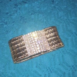 Gold rhinestone bracelet